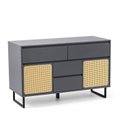 Ver imagem 2 de Gabinete para Banheiro em MDF Jungle Cinza/Grafite