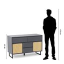 Ver imagem 5 de Gabinete para Banheiro em MDF Jungle Cinza/Grafite