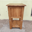 Ver imagem 5 de Mesa de Cabeceira Madeira de Demolição 2 Gavetas Sudeste Rústico