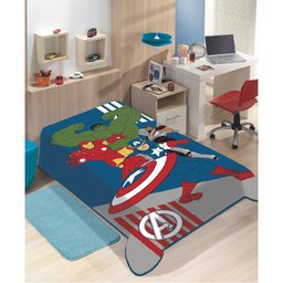 Cobertor Infantil Raschel 1,50X2,00 Poder dos Vinagdores - 1