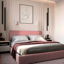 Ver imagem 4 de Kit 20 Cabeceiras Estofadas de Cama King Box Casal Modulada Autocolante 2,00mx45cm