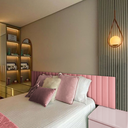 Ver imagem 1 de Kit 20 Cabeceiras Estofadas de Cama King Box Casal Modulada Autocolante 2,00mx45cm