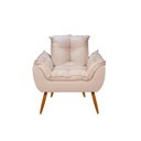 Ver imagem 2 de Poltrona Cadeira Decorativa para Sala de Estar – Jl Decor Cor:bege