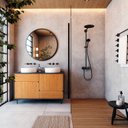 Ver imagem 1 de Gabinete para Banheiro em Madeira Maciça e Mdf Eclipse