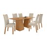 Conjunto Mesa 170cm Tampo Mdf no Glass Luxor e 6 Cadeiras Apogeu - 2