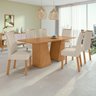 Conjunto Mesa 170cm Tampo Mdf no Glass Luxor e 6 Cadeiras Apogeu - 1