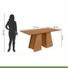 Conjunto Mesa 170cm Tampo Mdf no Glass Luxor e 6 Cadeiras Apogeu - 3