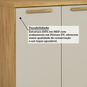 Ver imagem 5 de Balcão de Cozinha 2 Portas Tampo 100% MDF 80cm Malta Bege/Amêndoa/Off-White Espresso Móveis