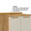 Ver imagem 7 de Balcão de Cozinha 2 Portas Tampo 100% MDF 80cm Malta Bege/Amêndoa/Off-White Espresso Móveis