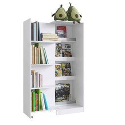 Estante com Gabinete Oculto 47,6cm Linha Lock Lk136 Art In Móveis - Branco - 3