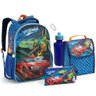 Kit C/4 Pcs Mochila Infantil Masculino Racing Team Azul - 1
