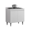 Balcão Cozinha Branco 80cm 2 Portas - Belliv Decor - 2