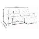 Ver imagem 3 de Sofa Retrátil e Reclinável 3 Lugares 2,30m Palace Cinza Grafite