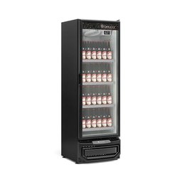 Expositor Vertical 1 Porta de Vidro Gcbc45 Gelopar Refrigerador 445 Litros Preto 220v - 3