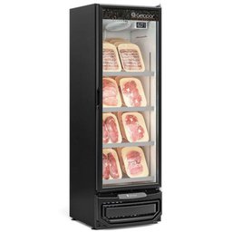 Expositor Vertical 1 Porta de Vidro Gcbc45 Gelopar Refrigerador 445 Litros Preto 220v - 2