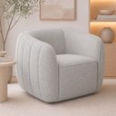 Ver imagem 7 de Poltrona Aura Bouclé Cinza - Sallar Home