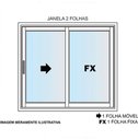 Ver imagem 3 de Janela de Alumínio 02 Folhas Fit Branca - 100x120