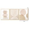 Kit 3 Quadros Abstrato Boho Minimalista - 4