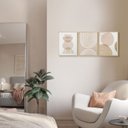 Ver imagem 2 de Kit 3 Quadros Abstrato Boho Minimalista