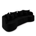 Ver imagem 5 de Sofá Living Decorativo Salinas 3 Lugares 230cm Modulado com Almofadas Veludo G33 - Gran Belo