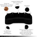 Ver imagem 3 de Sofá Living Decorativo Salinas 3 Lugares 230cm Modulado com Almofadas Veludo G33 - Gran Belo