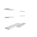 Ver imagem 3 de Kit Rack Suspenso Premium Mod 2 - Mdf Branco- Marca Hayner