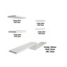 Kit Rack Suspenso Premium Mod 2 - Mdf Branco- Marca Hayner - 4