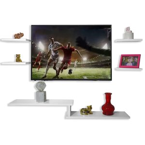 Kit Rack Suspenso Premium Mod 2 - Mdf Branco- Marca Hayner