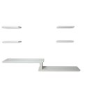 Ver imagem 2 de Kit Rack Suspenso Premium Mod 2 - Mdf Branco- Marca Hayner