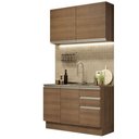 Ver imagem 3 de Armário de Cozinha Compacta 120cm Rustic Glamy Madesa 03