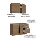 Ver imagem 6 de Armário de Cozinha Compacta 120cm Rustic Glamy Madesa 03