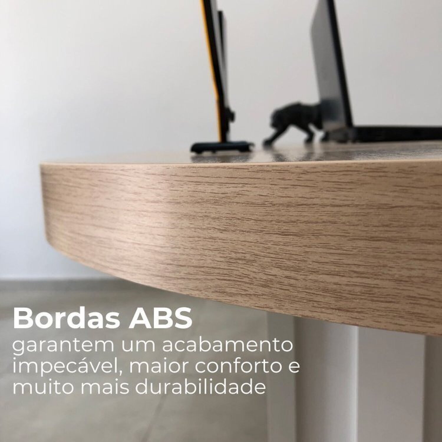 Mesa para Escritório Diretor Organic com 2 Gavetas - 14