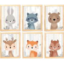 Ver imagem 1 de Quadro Infantil 6 un A4 vidro e pendurador