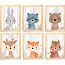 Ver imagem 2 de Quadro Infantil 6 un A4 vidro e pendurador