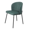 Ver imagem 3 de Cadeira com Assento Estofado e Base em Aço Carbono com Pintura Epóxi – Ana Exclusiva Linho Lincoln V