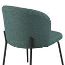 Ver imagem 5 de Cadeira com Assento Estofado e Base em Aço Carbono com Pintura Epóxi – Ana Exclusiva Linho Lincoln V