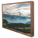 Ver imagem 3 de Quadro Decorativo Caixa Floresta e As Montanhas Tacolado Moldura Caixa 3cm Branca com Vidro 20 X 30
