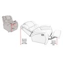 Ver imagem 2 de Poltrona Cadeira Extensão de Cílios Imperial Zero Wall Balanço e Giro Corano com Massageador Pink