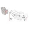 Poltrona Cadeira Extensão de Cílios Imperial Zero Wall Balanço e Giro Corano com Massageador Pink - 2
