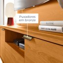 Ver mais imagens de Estante para TV e Home Theater até 75 Polegadas 200CMX196CM Nilo Marrom Cinamomo