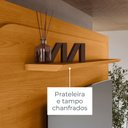 Ver imagem 7 de Estante para TV e Home Theater até 75 Polegadas 200CMX196CM Nilo Marrom Cinamomo