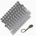 Ver imagem 1 de Kit 40 Chaves Tecnow  para Trava de Carrinho de Compras em condominio