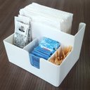 Ver imagem 6 de Kit 40 Portas Sachês Guardanapos Açúcar Organizador Multiuso Bancada Branco
