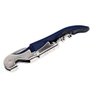 Saca Rolhas Vinho Garrafa Manual Tradicional Inox Azul - 1