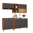 Ver imagem 5 de Armário Cozinha Completo Lumiar Mdf P/ Área ou Varanda Gourmet Modulada Monte como Quiser Vidro Refl