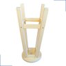 Banco Banqueta Alta Madeira Maciça 70cm Resistente Pinus Banquinho Cadeira Reforçada Vaso - 2
