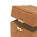 Ver imagem 3 de Caixa Decorativa em Mdf com Revestimento em Pu Caramelo 15cm 20790 Mart