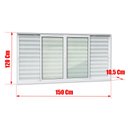 Ver imagem 4 de Veneziana Alumínio Elite 6 Folhas Moveis 120 x 150 V.Liso Branco Brimak
