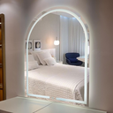 Ver imagem 1 de Espelho Jateado Janelinha Oval Base Reta 50x70