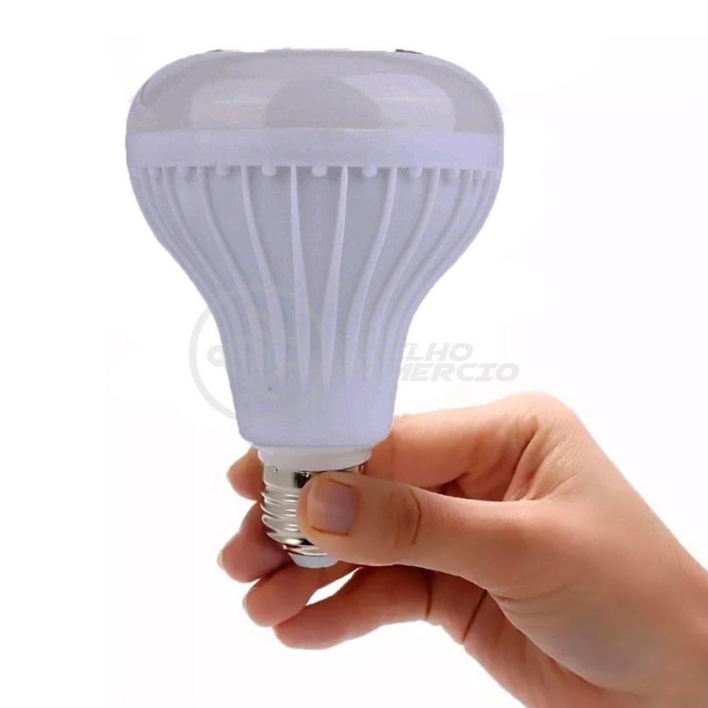 Lâmpada Led 12w E27 Rgb Colorida com Caixa de Som - 3